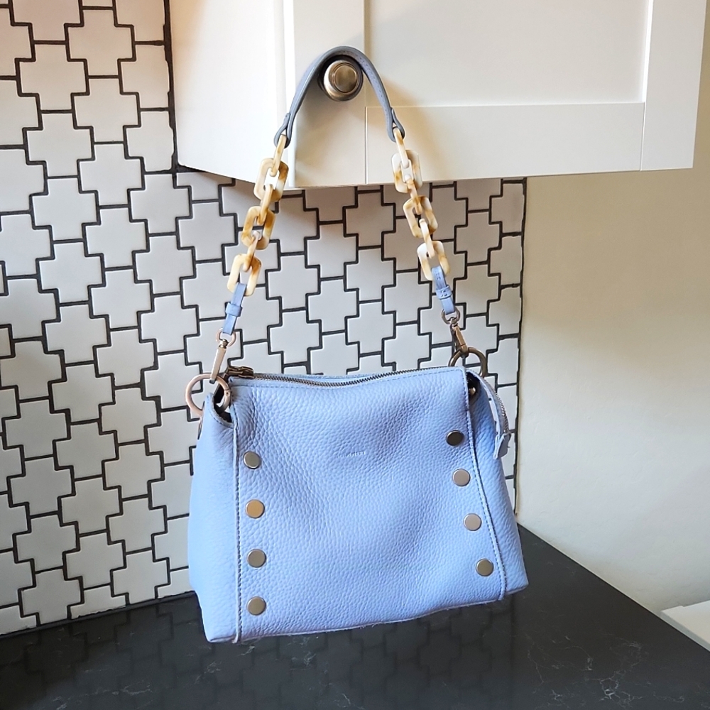 Hammitt Bryant Medium Periwinkle Haze brushed silver Chain Strap/Crossbody Strap
